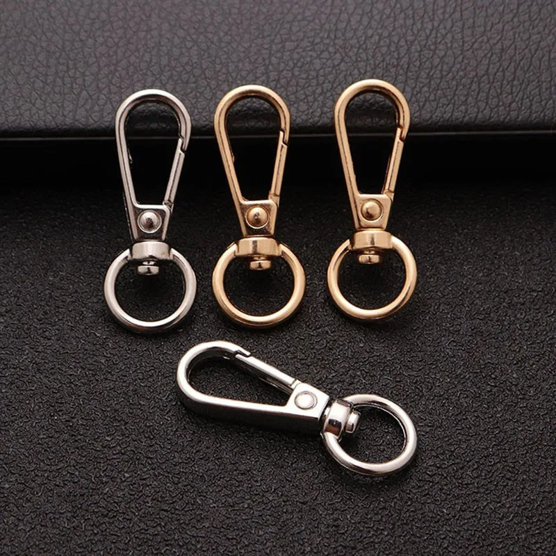 5pcs Metal Swivel Trigger Lobster Clasp Hook Key Chain DIY Bag Parts Metal Gate Spring Casual Hardware Handbag Hook