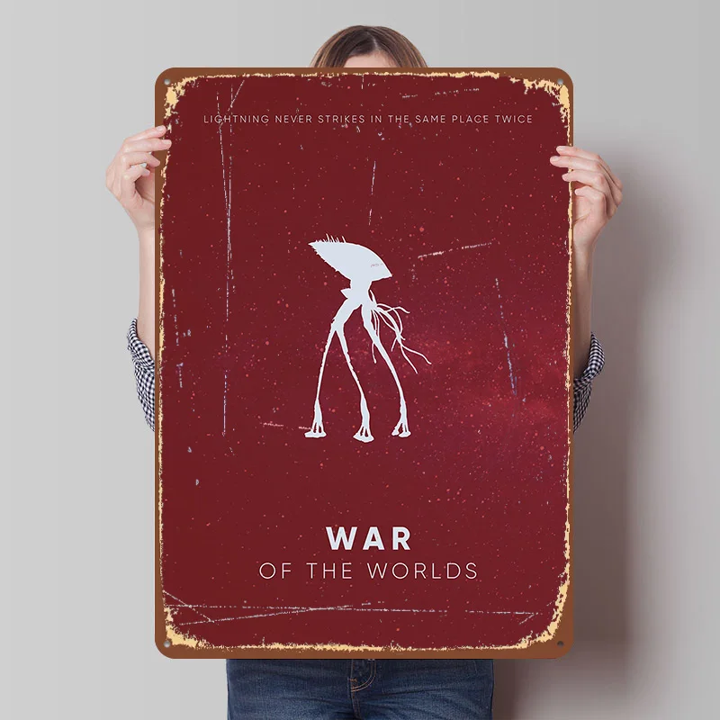 The Walker Printed Poster Customized Retro Wall Art Vintage Metal Tin Signs for Home Office Decor Room Accessories Man Cave Men