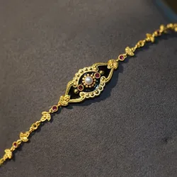 Vintage Fashion Crystal Exquisite Jewelry Bracelet for Women Luxury New Charm Bracelet Accessories Wholesale Anniversary Gift