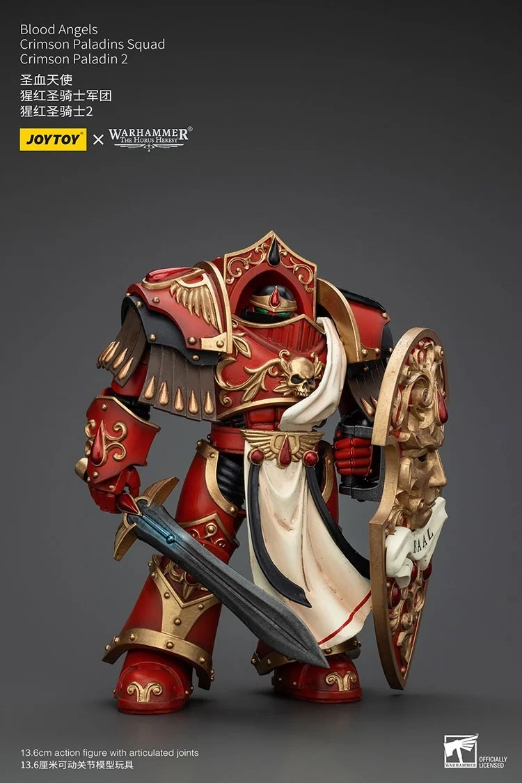 

JOYTOY Warhammer "The Horus Heresy" Blood Angels Crimson Paladins Squad Crimson Paladin 2 Action Figures Doll Decoration Gift