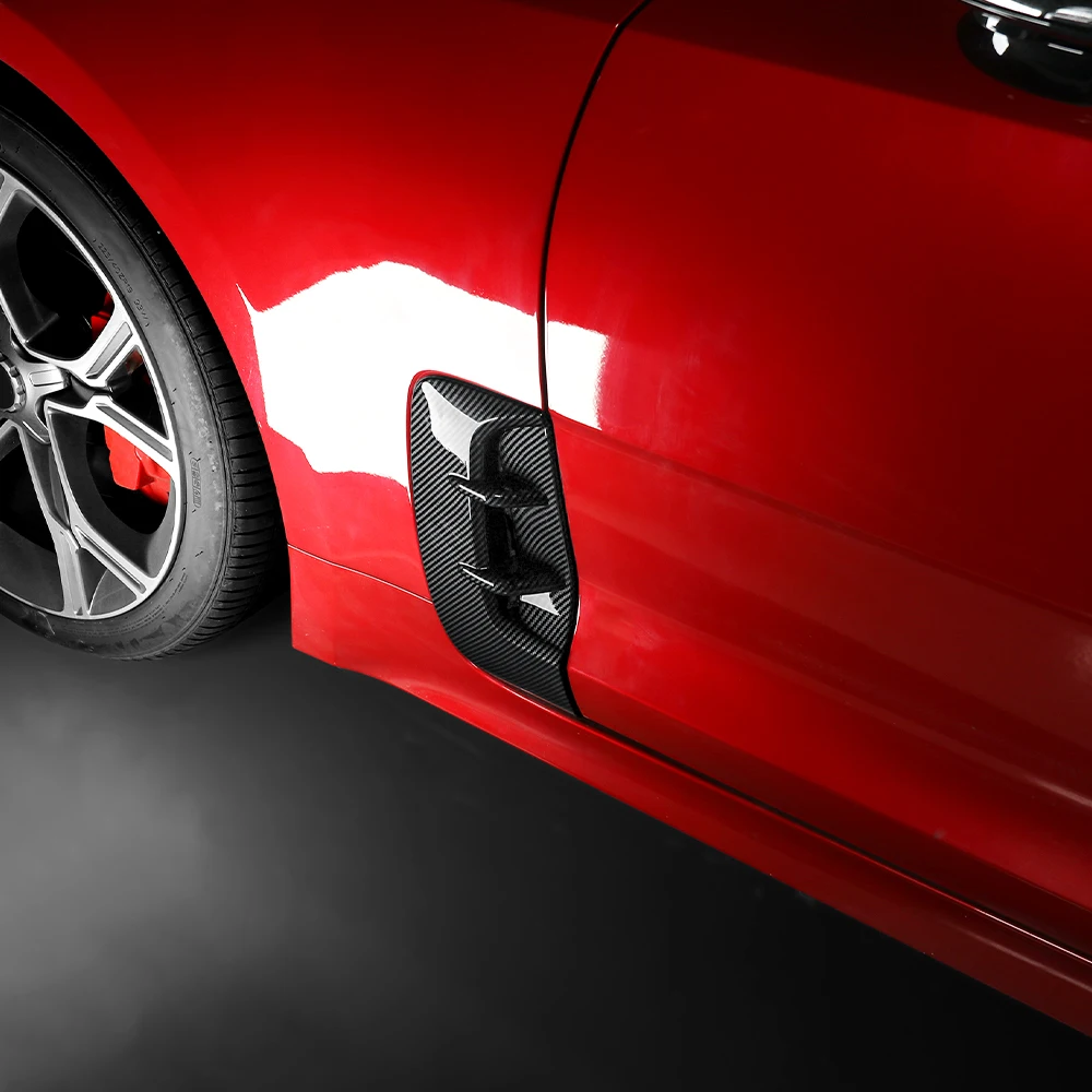 For Kia Stinger 2018-2023 2Pcs Car Side Vent Sticker Body Side Fender Vent Cover Trim Exterior Decor Car Styling Accessories view 5