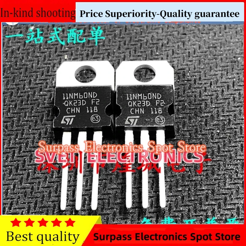 10PCS-50PCS P11NM60ND STP11NM60ND TO-220 600V 10A Original Fast Shipping
