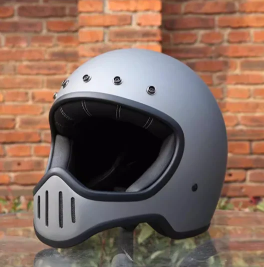 High strength fiberglass classic retro off-road full face helmet, For Harley Davidson and off-road motorcycle protective helmets