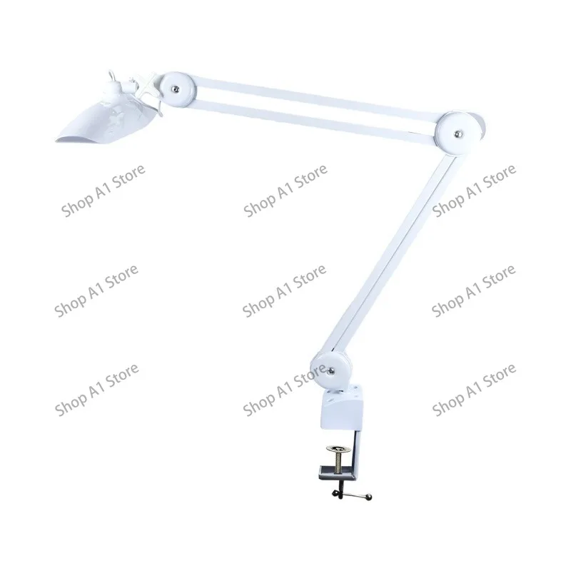 Foldable Shark Shape Clip-on Lash Lamp, Multifunctional Beauty Fill Light for Eyelash, Manicure, Embroidery & Study Use