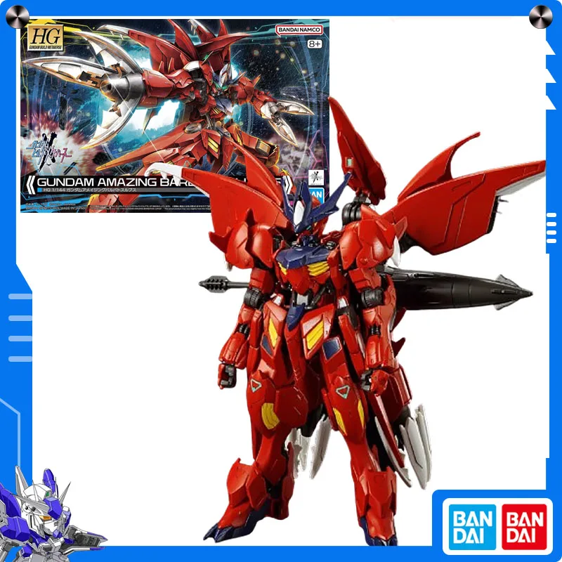 

Original Bandai Gundam Build Metaverse 1/144HG Gundam Amazing Barbatos Lupus Anime Action Figure Assembly Model Collect Ornament