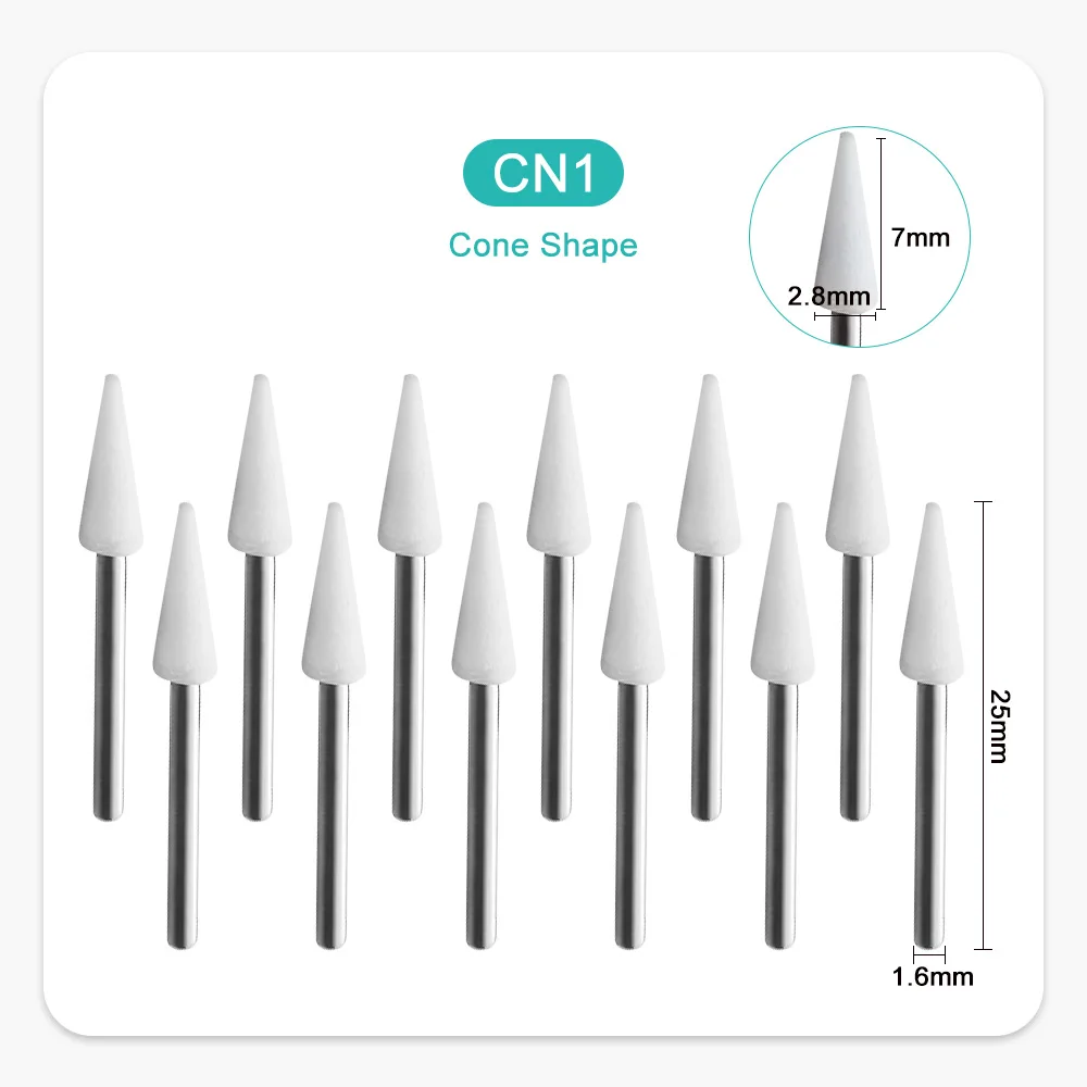 12 unidades/pacote pedra de polimento dental handpiece burs fg cone chama dentista dentes badejo ferramentas dentista