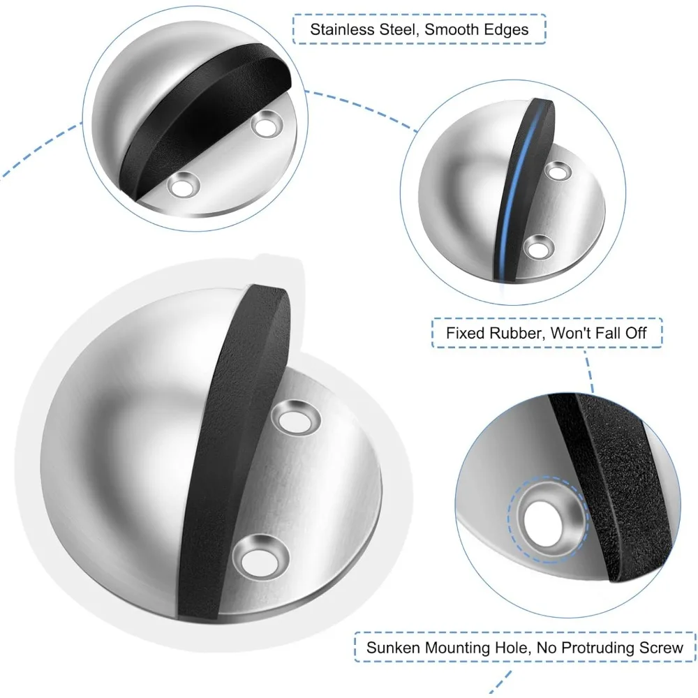 2025 Door Stopper Stainless Steel Magnet Door Stops Doors Holder Home Improvement Hidden Doorstop Furniture Hardware News image 3