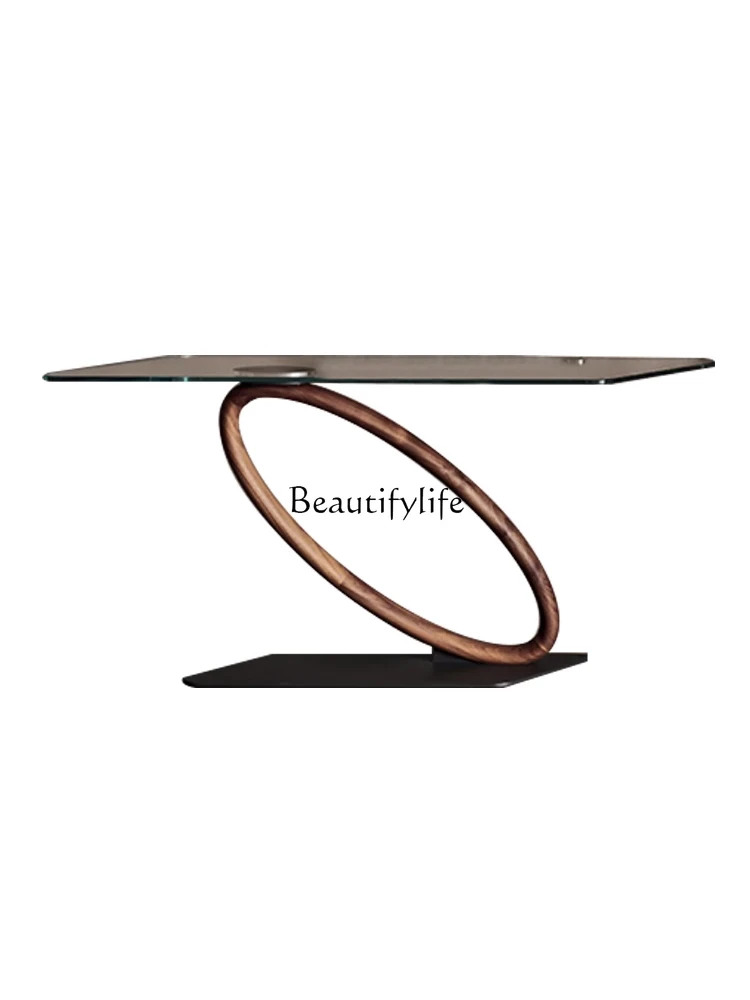 Light Luxury Nordic Console Tables Modern Minimalist Ultra-Narrow Glass a Long Narrow Table Hallway Home Cabinet