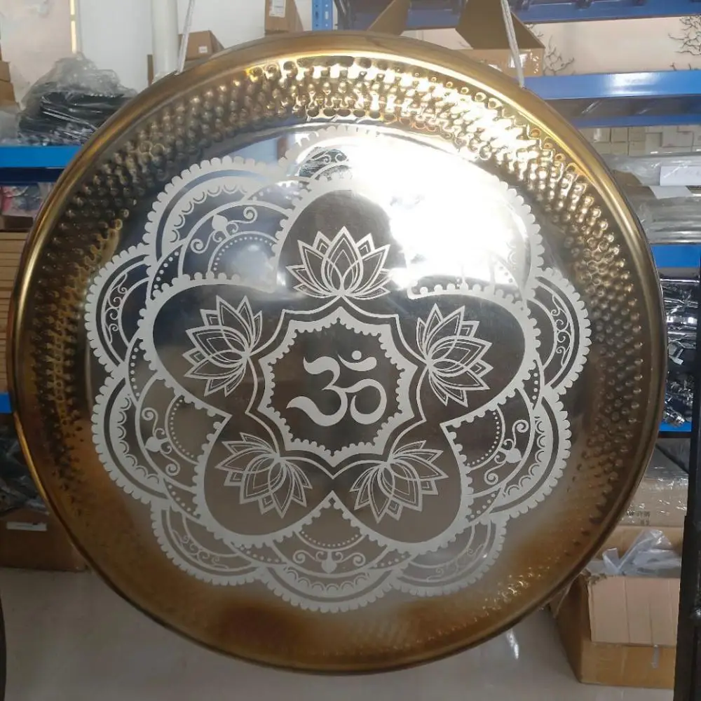Arborea Sound Healing Gongs-Customized Nickel Alloy Gong OM Mirror Gong 18\