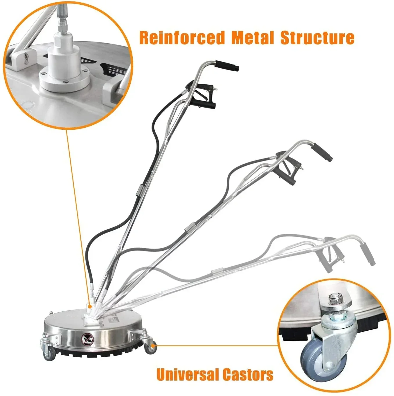 

Мойка высокого давления большой мощности из нержавеющей стали, 20-21 дюймов, очиститель поверхности воды для стирки Flatoor — эффективный инструмент для домашней уборки