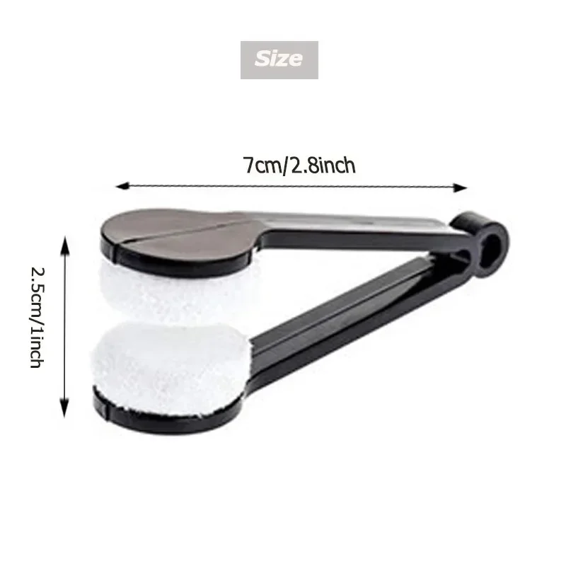 Portable Multifunctional Glasses Cleaning Rub Eyeglass Sunglasses Spectacles Microfiber Cleaning Brushes Wiping Tools Yunliwei