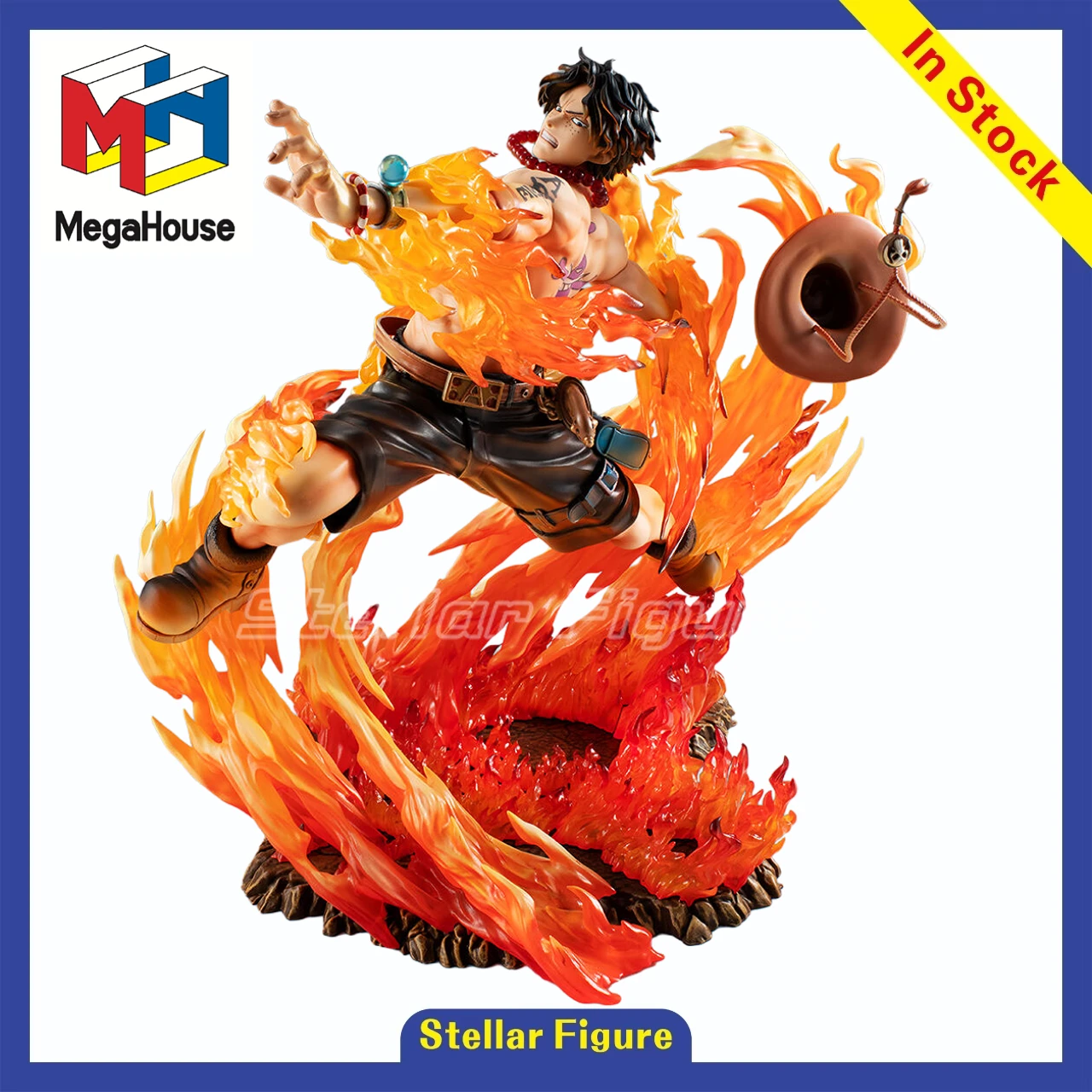 

【SF】В наличии MegaHouse Portrait.Of.Pirates POP ONE PIECE PORTGAS.D.ACE Коллекционные фигурки-модели в подарок