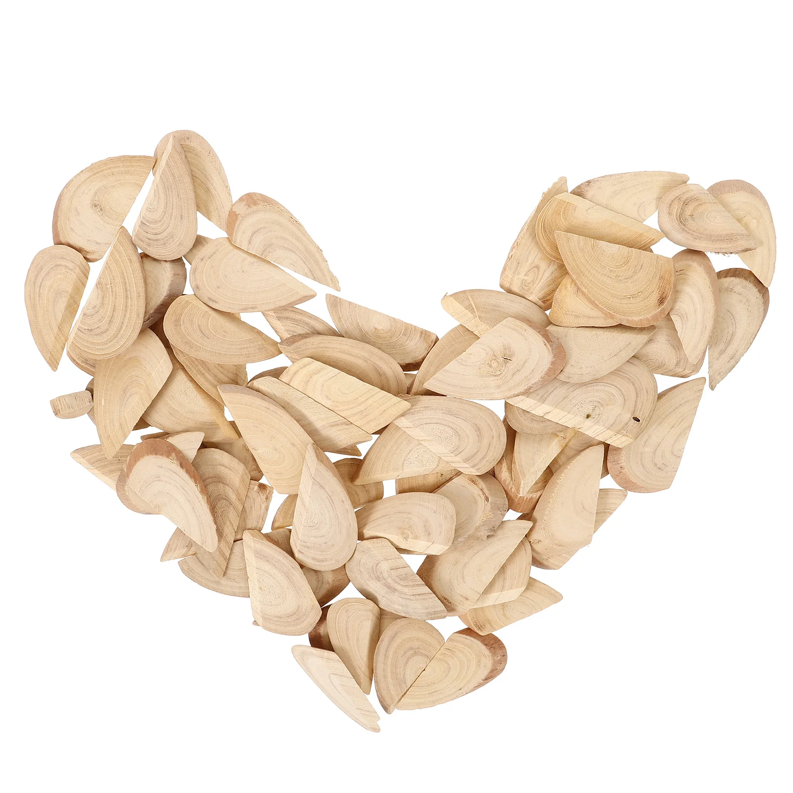 

70Pcs Wood Slices DIY Crafts Pieces Natural Wooden Handicrafts for Home Decor Wedding Table Centerpieces DIY Wood Slices