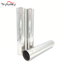 Hot Tent Stove Pipe Wood Burning Stove Chimney Kit 22/26/32cm Stainless Steel Chimney Extension Accessories Outdoor Camping Tent