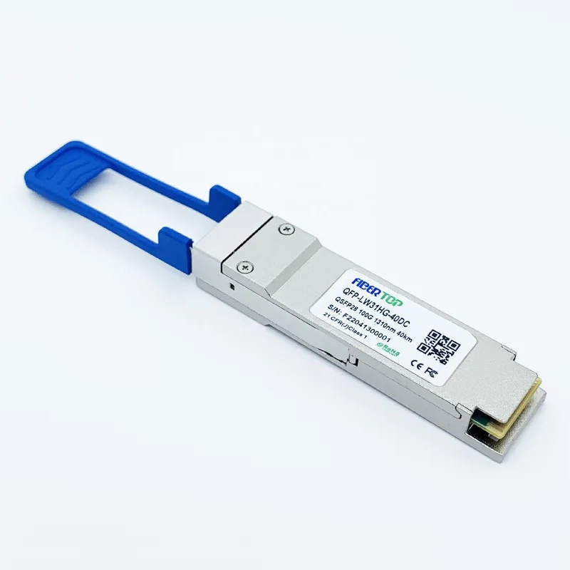 FIBERTOP 100GBASE-ER4 QSFP28 1310nm 40km Transceiver 100G QSFP28 ER module used on Fiber Optic Equipment