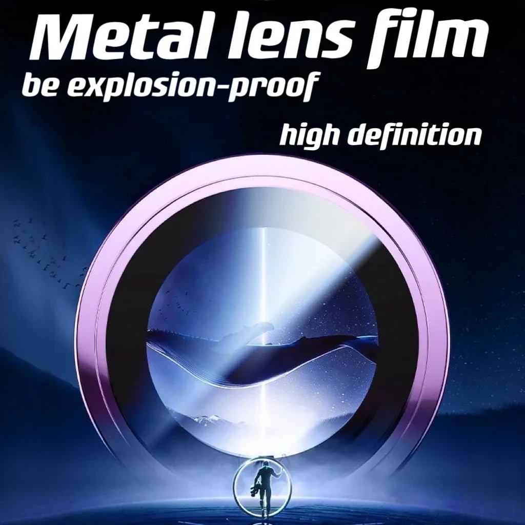 2-3 قطعة حماية الكاميرا آيفون 15 زائد 16 زائد عدسة الزجاج المقسى على آيفون 15 برو ماكس حلقة معدنية حامي الفيلم