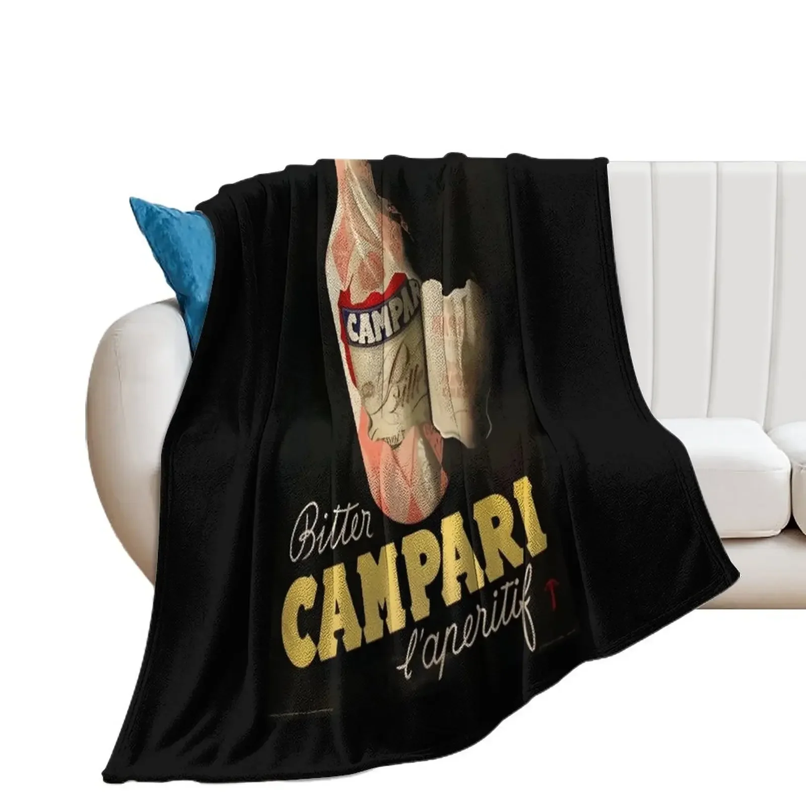 

Set Of Italian Campari Classic Throw Blanket wednesday Luxury Designer Blankets