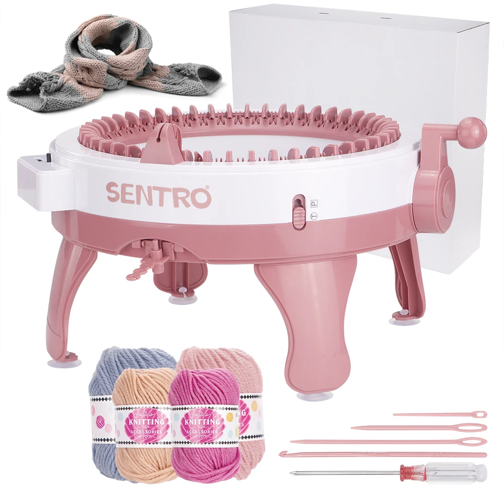 

48 Needles Knitting Machine, Manual Operation, Hand-cranked, DIY Hand Weaving Machine Kit, Ideal For Weave Scarves, Hats, Socks