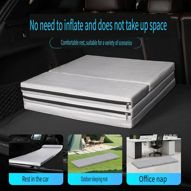 

Car single mattress suv trunk non-inflatable rear sleeping mat folding bed Self-Inflating Mattress Air Mat, Outdoor, Sleeping