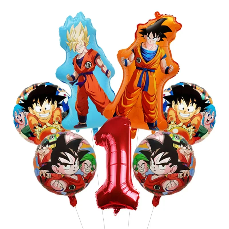 Dragon Ball Z Themen-Bachelor-Party Ballon-Set Vier-Sterne-Folienballon mit Goku-Aufdruck für Anime-Fans Feier – Detail 10
