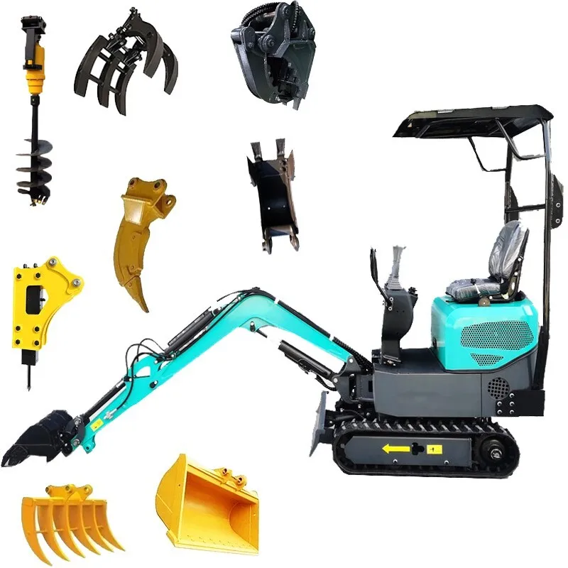 CE EPA Digger 1000Kg Bagger 1.2Ton Mini Excavator Prices Low Than XN For Sale With Attachment