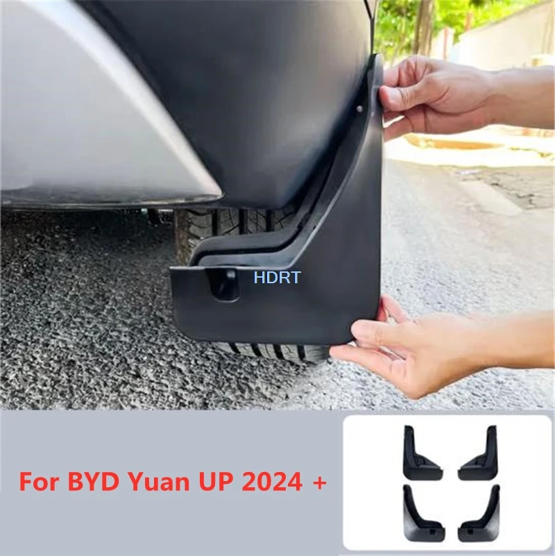 Car Styling Front Rear Mudguard Plate Mud Flap Flap Splash Guard Fender Cover Protector Accessories Fit For BYD Yuan UP 2024 +