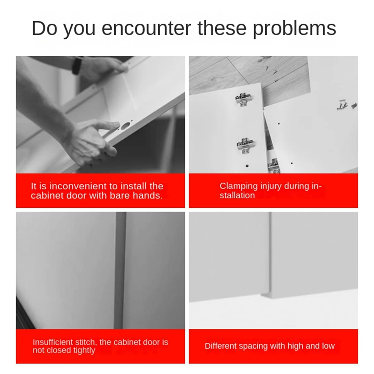 N18R Multi Functional Woodworking Cabinet Door Installation Locator Adjustable Auxiliary Stainless Steel