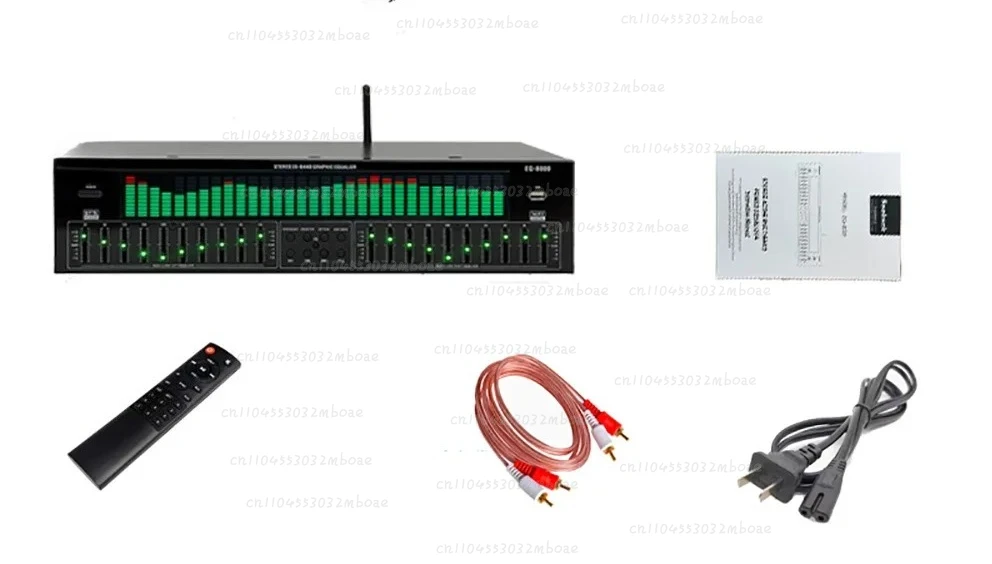 Professional EQ8000 Audio Processor EQ Equalizer - Bluetooth 5.4, Optical/Coaxial Decoder, USB Hi-Fi Preamp with Remote Control