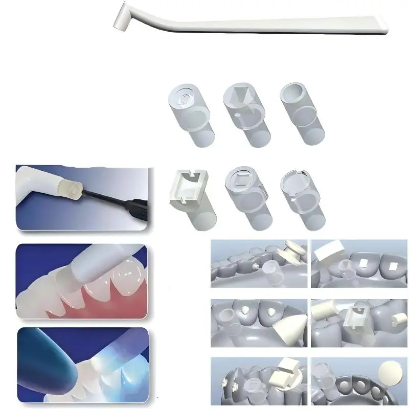 Orthodontic Mould Starter Kit Dental Mini Resin Injection Moulds Handle for Bite Turbo Lingual Wire Bondable Clinic Set