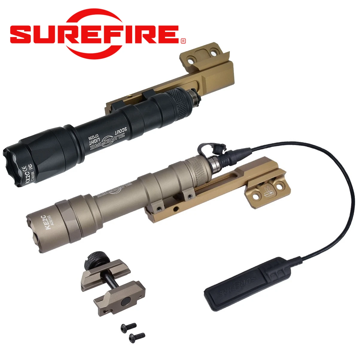 lampe-torche-tactique-surefire-m300-m600-compatible-20mm-m-lk-keymod-avec-support-lateral-etendu-lampe-led-de-chasse-m300b-m600c-scout