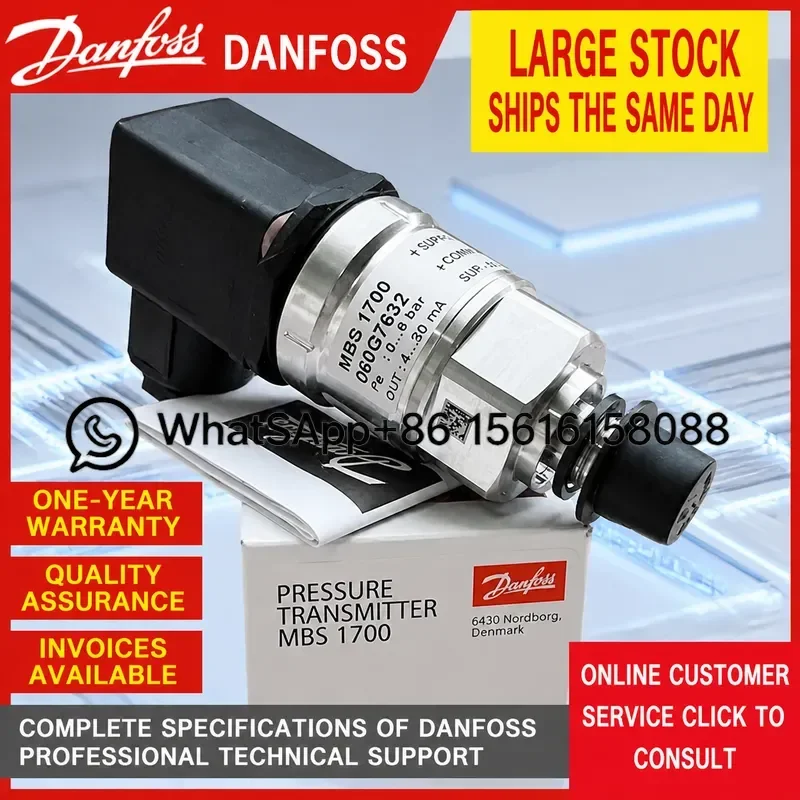 Danfoss MBS1700 Pressure Transmitter 060G7633 060G7634 060G7635 060G7636 060G7637 060G6100  060G6101 060G6102  060G6103