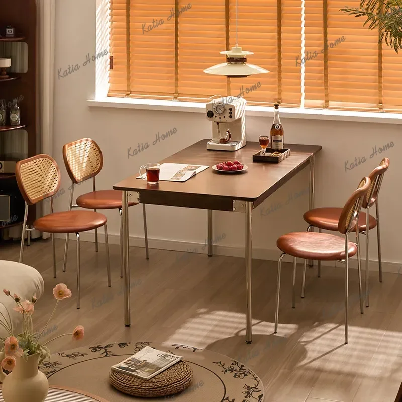 YJ Interior Restaurant Dining Tables Lounge Cheap Kitchen High Dining Tables Transformer Mesas Comedor Furnitures For Dining