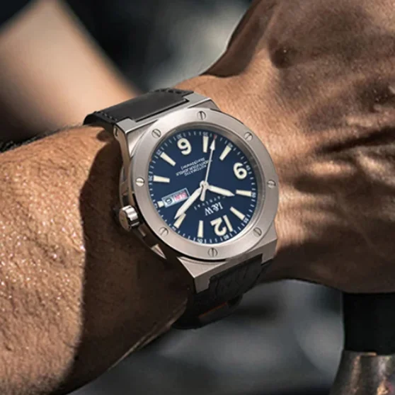 Carnival Men Automatic Watch 42mm Pilot Mechanical Wristwatch Sapphire Luminous NH36 Dual Calendar Week Date