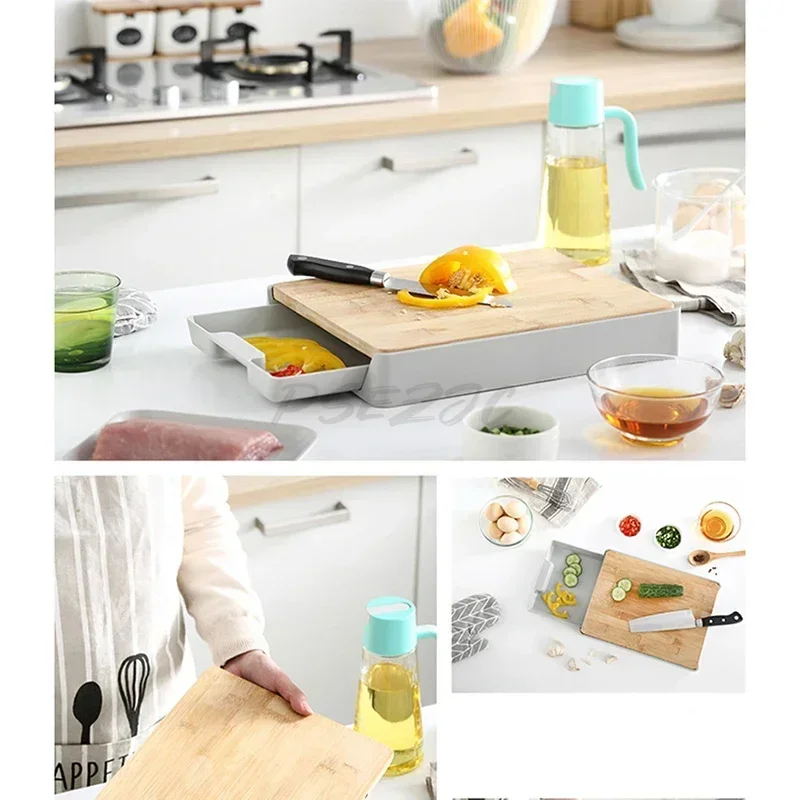 Kitchen Cutting Board Storage Case Set Kitchen Cutting Board Fruit Vegetable Meat Tools Kitchen Chopping Board