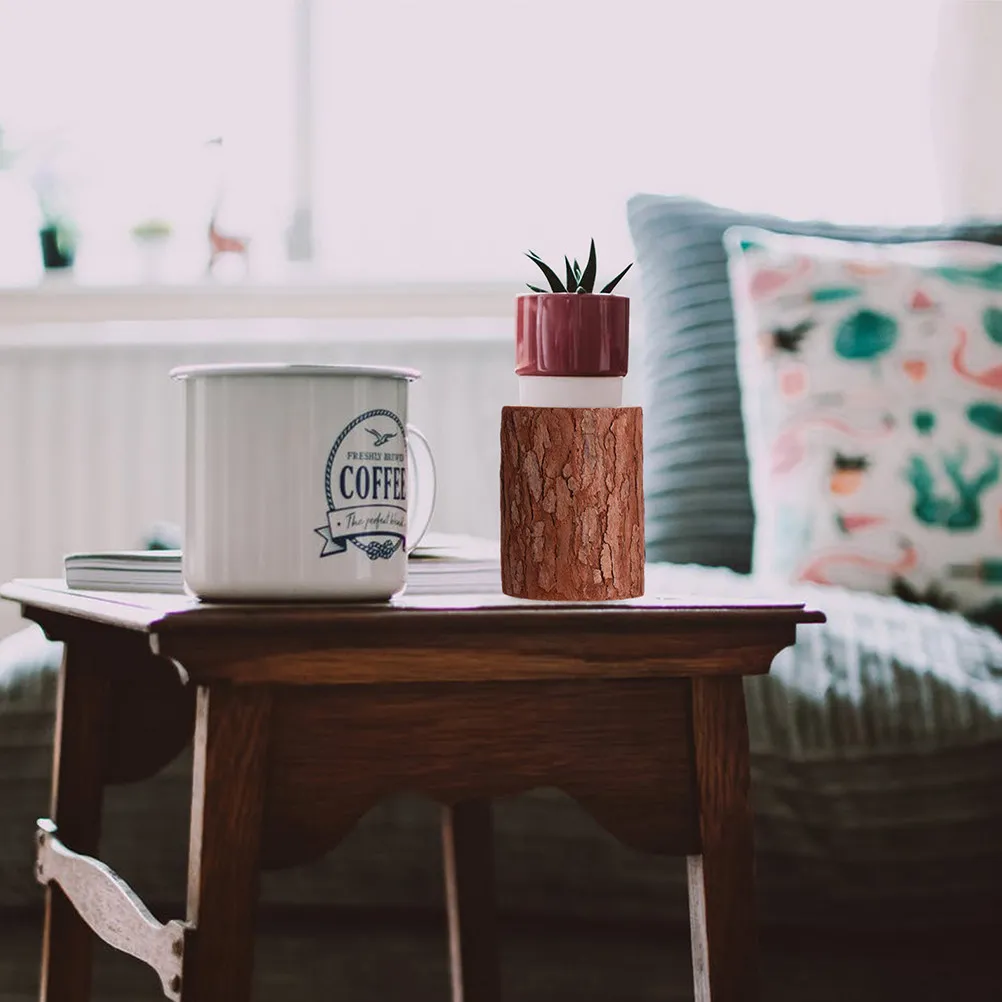 

2 шт. деревянных пней в деревенском стиле, миниатюрный декор для сцен, креативное украшение для рабочего стола, натуральный реалистичный деревянный орнамент для дома и офиса