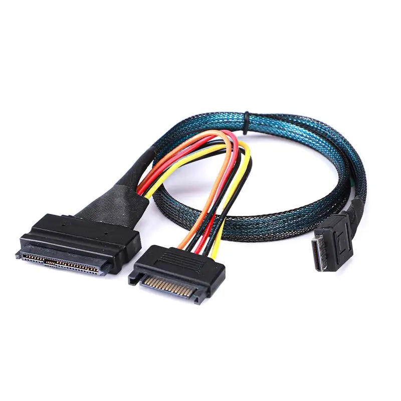 New Mini SAS Oculink 4I High-Speed PCIE 4.0 SFF-8611 To 8639 U.2 Hard Disk Data Cable SFF8611 To SFF8639 Hard Disk Cable