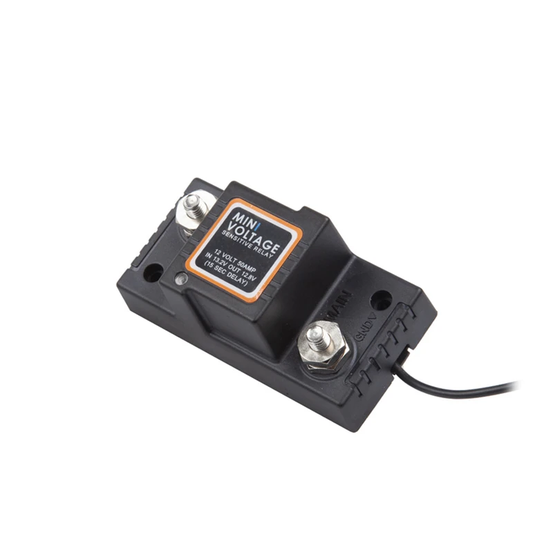 12V 50A Smart Dual Battery Isolator VSR Voltage Sensitive Relay for Car Motorcycle Kart - Auto Parts
