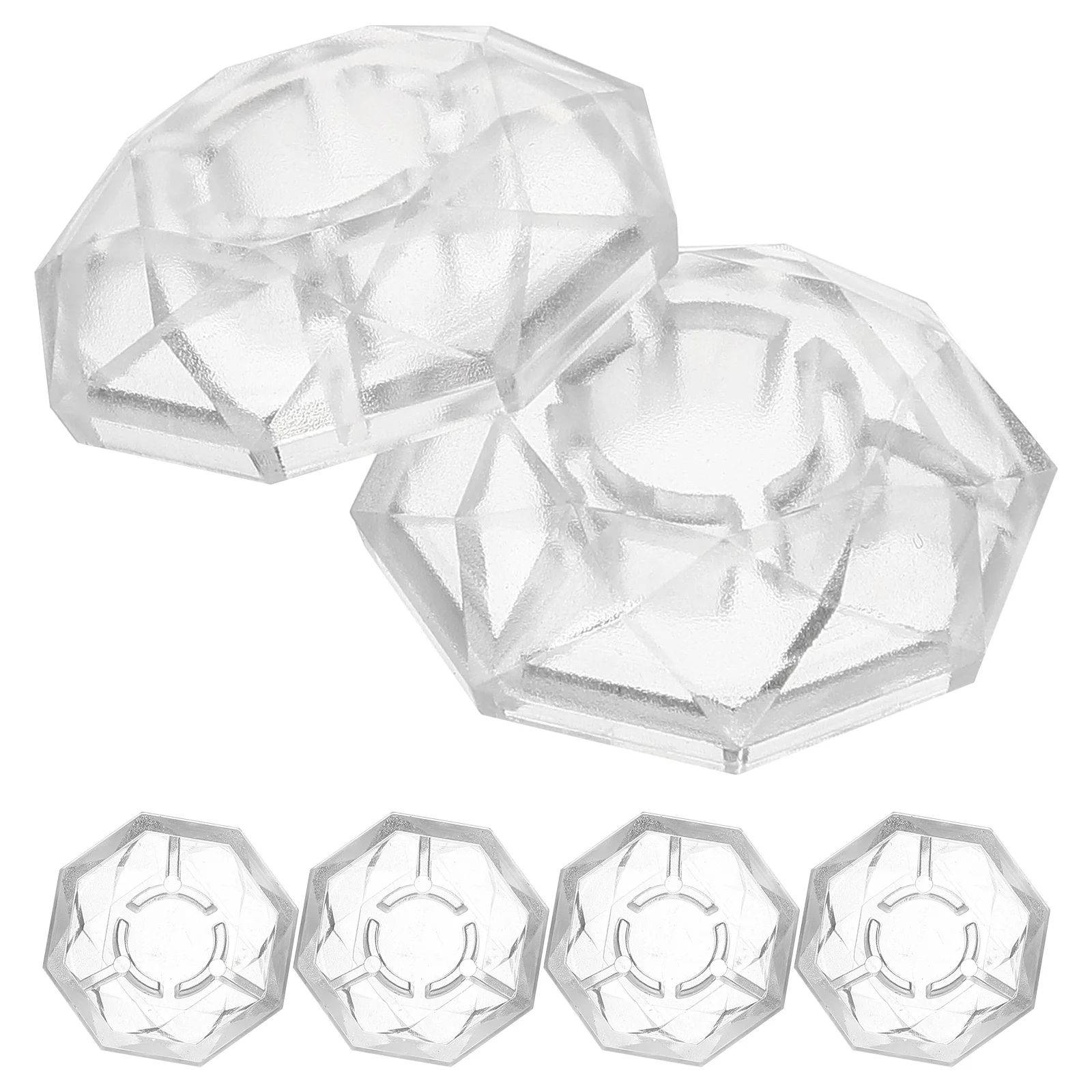 

5 Pcs Diamond Style Guitar Effect Pedal Caps Peg Buttons Accessories Component Footswitch Topper