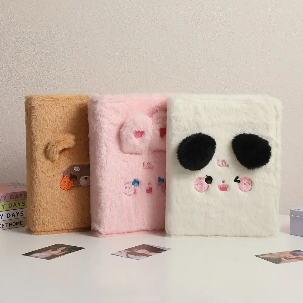 Photocard Holder Cat Bear Cards Album Cover Inner Page Refill Loose-leaf Collection Book Cover Card Albums Fluffy
