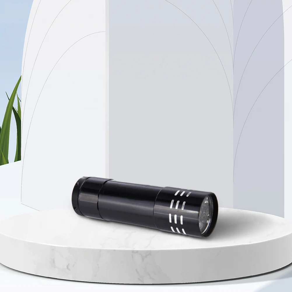 9 LED Ultraviolet LED Flashlight Waterproof 395nm Handheld Ultraviolet Detector Portable for Fluorescent Agent/ Currency Test