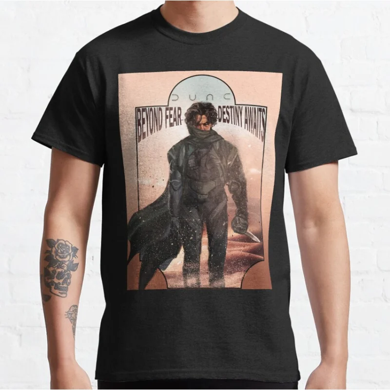 

Paul Atreides Retro scifi Dune Sand sandworm Gift t shirt for man Large size Tops 100% cotton printed Clothes S-6XL