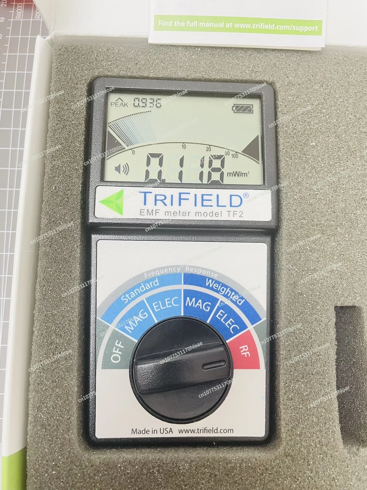 Trifield EMF Meter TF2 EM-Detector,Door and Door