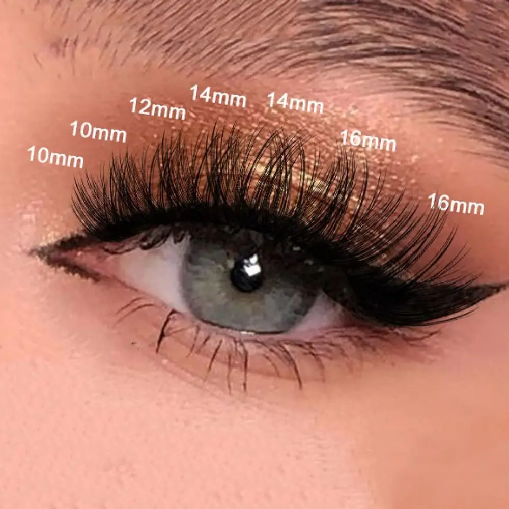 Cílios postiços individuais mistos, extensão de cílios de maquiagem, cílios postiços fofos, faça você mesmo, densos e segmentados