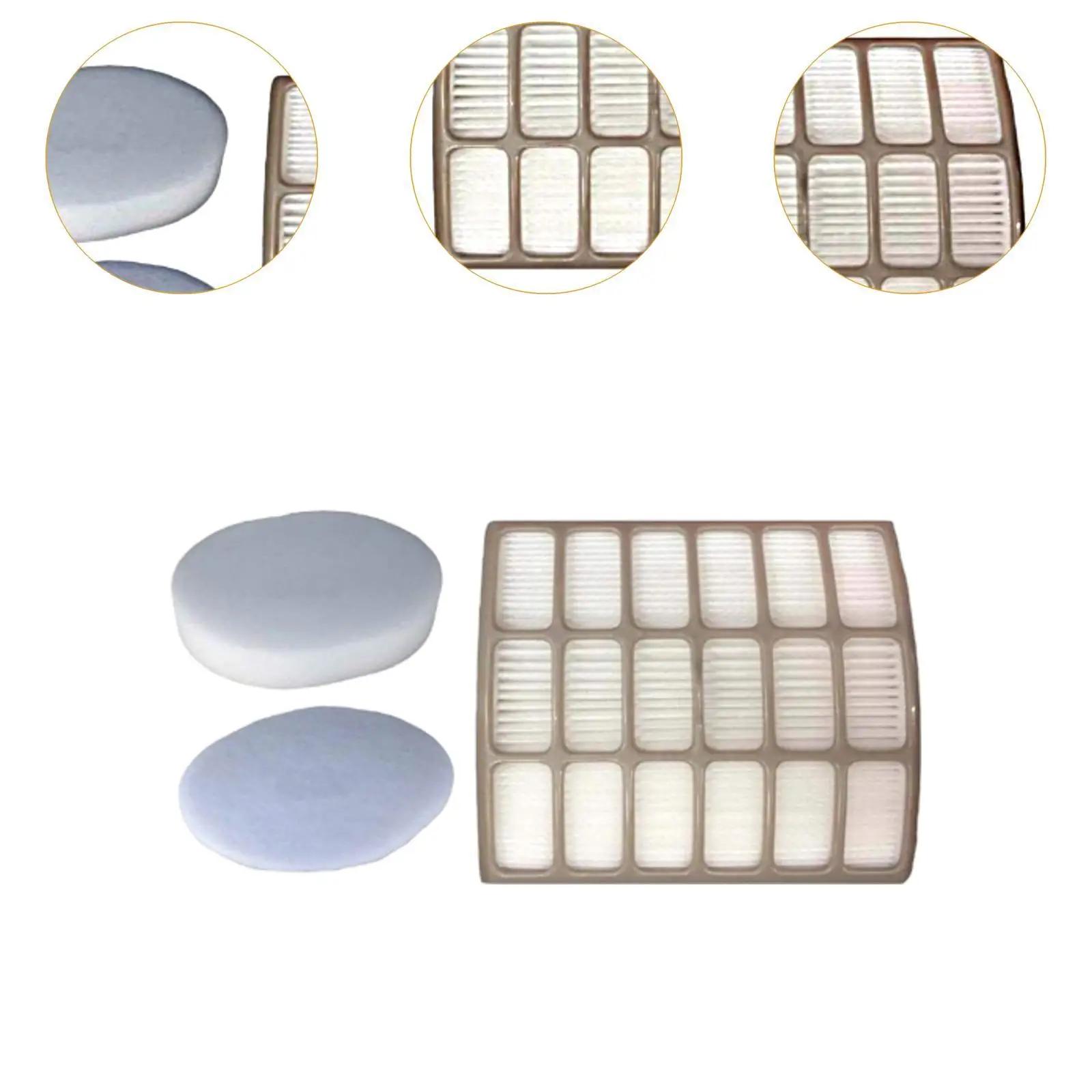 Kit de filtro de espuma HEPA para aspiradora, fácil de instalar, piezas de aspiradoras profesionales, accesorios de limpieza para Shark Nv80 Nv95