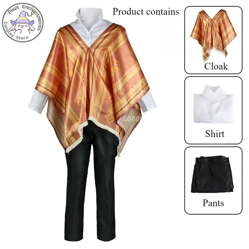 Encanto аниме Camilo Madrigal косплей костюм плащ рубашка брюки костюм для мужчин костюм для взрослых детей нарядный Хэллоуин карнавал Outf #   1