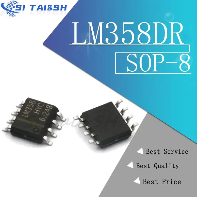 10pcs lm358dr sop8 lm358 sop lm358dt sop-8 smd lm358dr2g neu und original ic