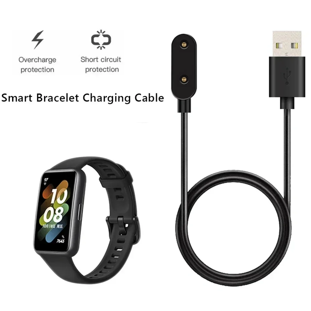 شاحن USB مغناطيسي 1 متر لساعة هواوي Fit/ Fit2/ Band9/8/7/6pro/ Honor Watch ES/Children Watch 4X كابل شاحن محول الطاقة