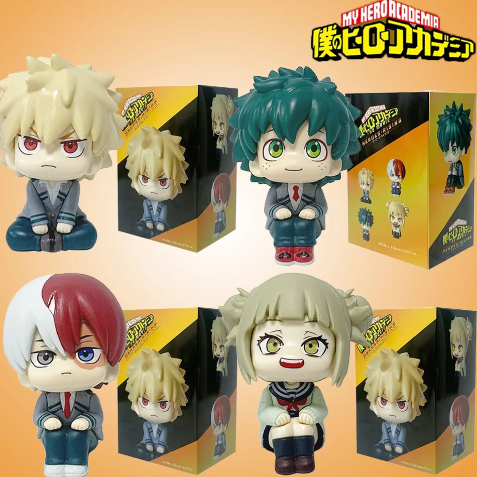 10CM Q-Version MY HERO ACADEMIA Anime Figur Katsuki BakugoDeku Todoroki Shoto Action Figur Spielzeug Weihnachten Jungen Mädchen Geschenke
