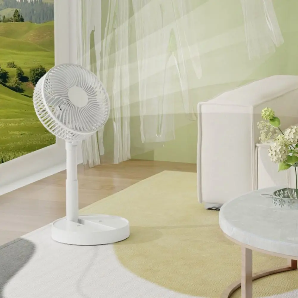 

3600mAh/1800mAh USB Desk Fan 4 Speed Adjustable Quiet Operation Portable Rechargeable Fan Oscillating Strong Wind