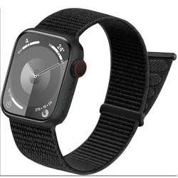 Nylon Loop for Apple Watch Band 44mm 40mm 45mm 41mm 38mm 42mm 46mm Bracelet IWatch series Ultra 2 49mm 10/9/8/7/6/SE/5/4 Strap